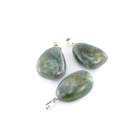 Apatiet groen Zilver Hanger