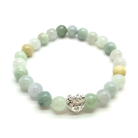 Heart - Jade 8 mm